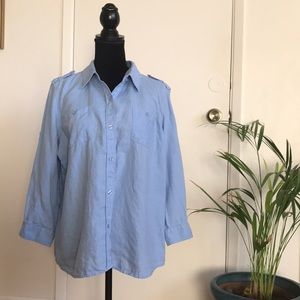 Liz Claiborne Button-Down Casual Shirt